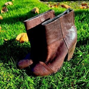 Rag & Bone Heel Ankle Boots Chocolate Size 39